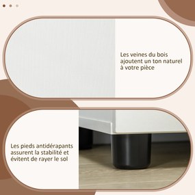 Armário de escritório metal de 2 níveis 80 x 40 x 80 cm, móvel de arrumação para escritório com 2 portas, fechaduras e chaves, branco