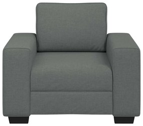 Poltrona 60 cm tecido cinzento-escuro