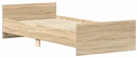 Estrutura cama s/ colchão derivados de madeira carvalho sonoma