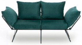 Sofá-cama 2 Lugares Viper – Verde Petróleo – 150x78x60 cm