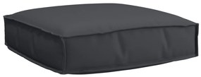 Almofada de Palete para Assento Preto 60x60x12 cm Tecido Oxford