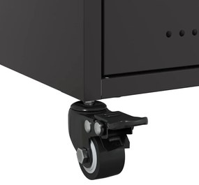 Mesa de cabeceira 36x39x43,5 cm aço preto
