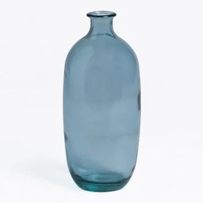 Garrafa De Vidro Reciclado Lumas Azul Celeste - Sklum
