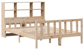 Cama com estante sem colchão 160x200 cm pinho maciço