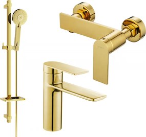 Mexen Zero DQ40 conjunto de duche, dourado - 71104DQ40-50