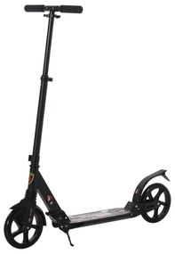 HOMCOM Trotinette dobravel com o guiador ajustável da altura trotinete para adultos e crianças acima de 14 anos carga 100 kg