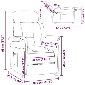 Poltrona Recliner Taupe
