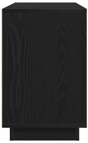 Sideboard vidaXL Preto Carvalho 102x35x55 cm Madeira de engenharia
