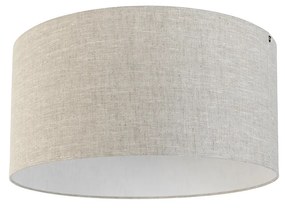 Abajur em tecido Cinza Claro 50/50/25