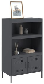 Aparador alto 68x39x113 cm aço antracite