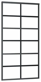 Porta deslizante c/ conj ferragens 102x205cm vidro ESG/alumínio