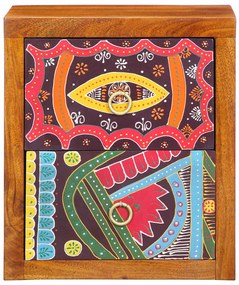 Mesa de Cabeceira 35x30x40 cm Madeira Maciça Acácia