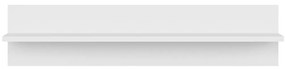 Estantes de parede 2 pcs 80x11,5x18 cm contraplacado branco