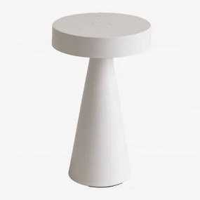 Lâmpada De Mesa Led Sem Fios Catinca Branco - Sklum
