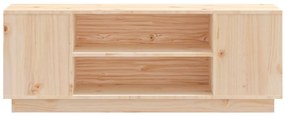 Móvel de TV 110x35x40,5 cm madeira de pinho maciça