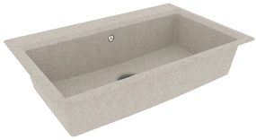 Pia de Cozinha Bege 790x500x193 mm Granito
