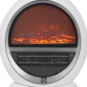 Aquecedor com lareira de 1500W, 35 x 31 x 18 cm Branco