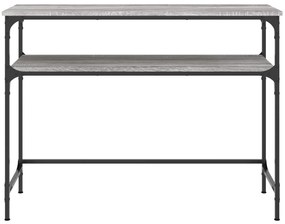Mesa consola 100x35,5x75cm derivados de madeira cinzento sonoma