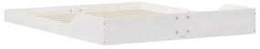 Estrutura da Cama Branco 140 x 220 cm madeira