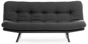 Sofá-Cama de 3 Lugares Misa – Cinzento Escuro – 52x175x40 cm