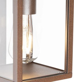 Lanterna de parede exterior industrial castanho enferrujado IP44 - Charlois