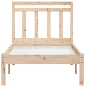 Estrutura de cama pequena solteiro 75x190 cm madeira maciça