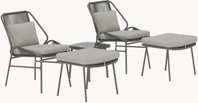 Conjunto lounge para jardim Zakynthos, conjunto de 5