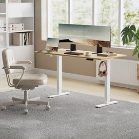 Estrutura, pernas secretária elétrica sem tampo 59,6 x (90-140) x (72-120) cm Branco 