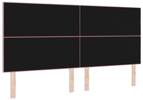 Cabeceira vidaXL Botões Estofada Rosa 200 cm Veludo