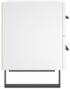 Mesas de cabeceira 2 pcs 40x35x47,5 cm deriv. de madeira branco