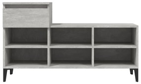 Sapateira 102x36x60 cm derivados de madeira cinzento cimento