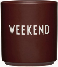 Chávena com inscrição com inscrição Favourite Weekend