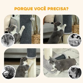 PawHut Arranhador para Gatos 85 cm Arranhador para Gatos com Poste de