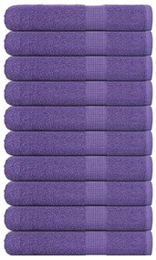 Toalhas de sauna 10 pcs 80x200 cm 360 gsm 100% algodão roxo