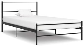 Estrutura de cama 90x200 cm metal preto