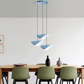 Chandelier Vatoz – Azul Claro – Ø50 cm
