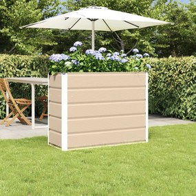 vidaXL Floreira Ivory 100 x 40 x 75 cm Aço
