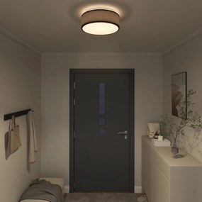 Luzes de Teto Montagem Embutida Preta Ø 38 cm Tecido E27