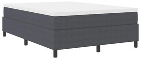 Cama Box vidaXL Cinza Escuro 160x200 cm Tecido de Veludo