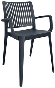 Cadeira JOY c/ braços, Antracite MR – Pack com 16 unidades