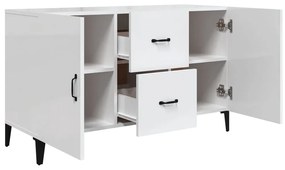 Aparador 100x36x60 cm derivados de madeira branco brilhante