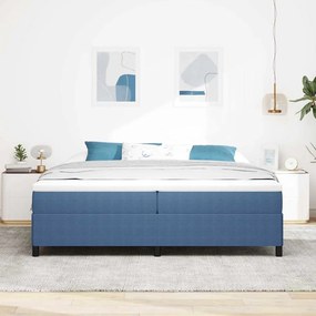 Cama vidaXL Azul 200x200 cm Tecido Corduroy