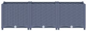 Canteiro elevado 120x40x38 cm polipropileno