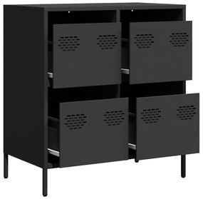 Aparador 68x39x73,5 cm aço laminado a frio preto