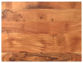 vidaXL Tampo de mesa retangular 80x50x2,5 cm madeira de acácia maciça
