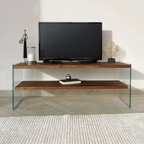 Móvel de TV TV104 – Nogueira – 120x45x35 cm