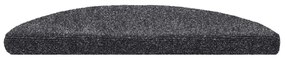 Tapetes de escada adesivos 30 pcs 56x17x3 cm cinzento-escuro