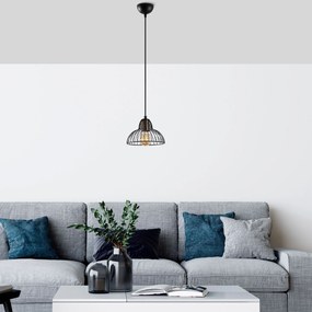 Candeeiro de Teto Dopo – Preto Antique – 20 x 20 x 114 cm