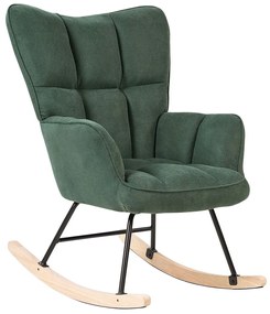 Cadeira de baloiço verde escura OULU Beliani