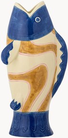 Jarra decorativa em grés pintada à mão Irving, Alt 22 cm